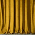 Miniatyrbillede 8 af 8: Gardin 140x270 Melanie sennep fløjl færdiglavet Eurofirany tape