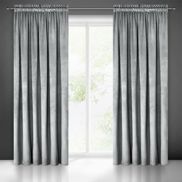 Gardin 140x270 Melanie silvervelour färdig på Eurofirany tejp
