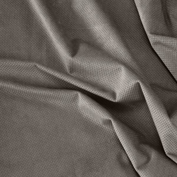 Verho 140x250 Milo, harmaa sametti, valmis silmukoilla Euroverhot