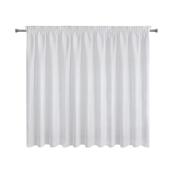 Gardin 350x160 Rebecca hvid klar på tape med en fin regnstruktur Eurofirany