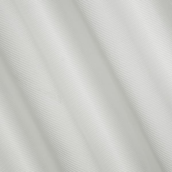 Verho 140x250 Eliza valkoinen valmiina samettisilmukoilla pienellä kohokuvioidulla geometrisella kuviolla Eurofirany