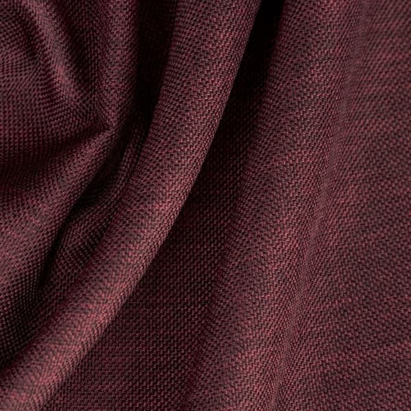 Gardin 140x250 Avinion 1 bordeaux klar med øjer lavet af blødt stof med melange effekt Terra Collection Eurogardiner