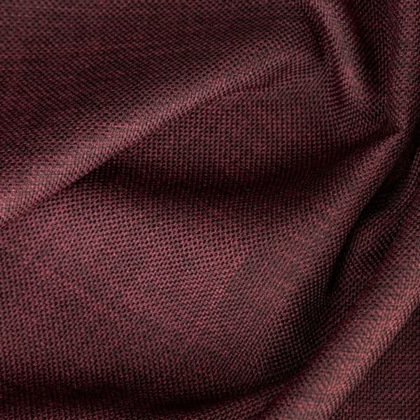 Gardin 140x250 Avinion 1 bordeaux klar med øjer lavet af blødt stof med melange effekt Terra Collection Eurogardiner