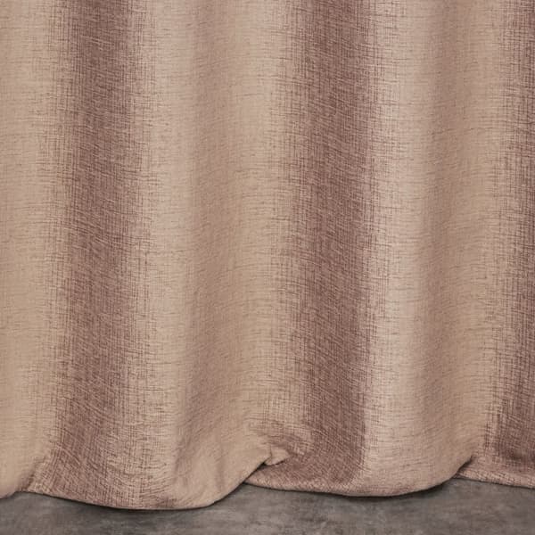 Verho 140x250 Avinion 5 puuterivaaleanpunainen valmiina kankaasta valmistettuihin läpivienteihin Terra Collection Eurofirany