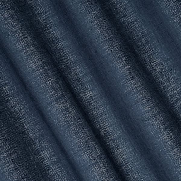 Verho 140x250 Palermo 1 laivastonsininen valmiina silmukoilla pehmeästä chenillekankaasta kudottu hopealangalla Terra Collection Eurocurtains