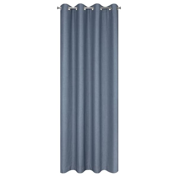 Verho 140x250 Palermo 4 sininen denim valmis silmukoilla pehmeästä kankaasta hienolla kudoksilla Terra Collection Eurocurtains
