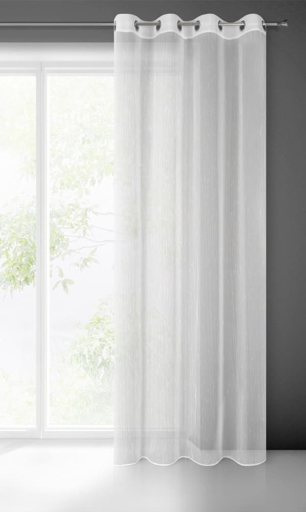 Gardin 140x250 Pilar hvid klar med Eurofirana tyller