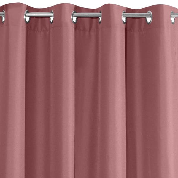 Gardin 140x250 Rita rosa mörk redo med Eurofirana genomföringar