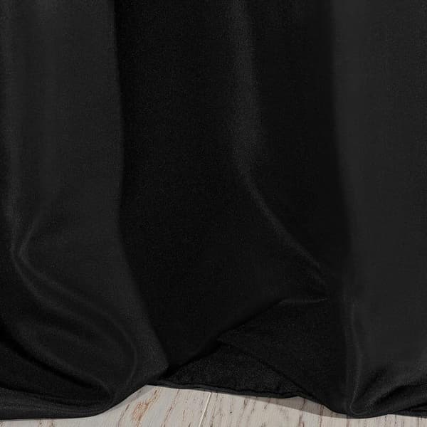 Gardin 140x250 Rita svart, färdig med Eurofirana-genomföringar
