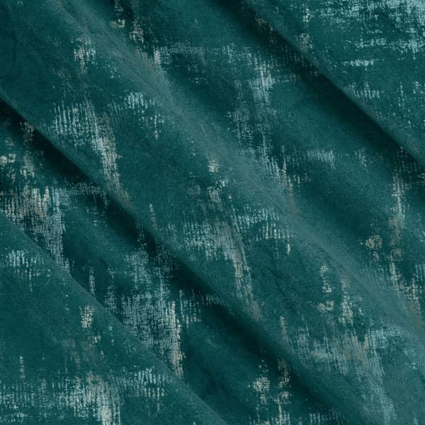Færdiglavet Adria gardin på tape, 140x270 cm, mørk turkis