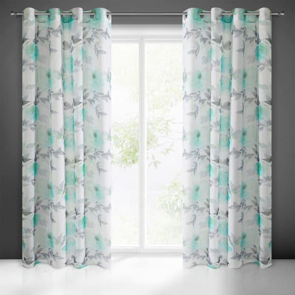 Færdiglavet gardin Briana 140x250 cm turkis