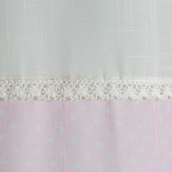 Færdiglavet gardin flamingo 140x250 cm pink