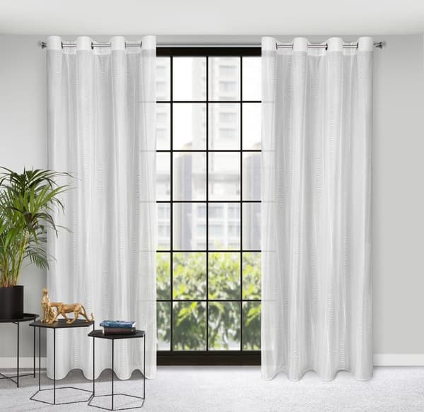 Färdig gardin Kamila 140x250 cm vit