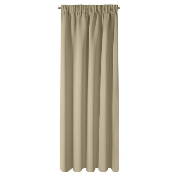 Verho 135x270 Logan beige valmiina Eurocurtain-nauhalle