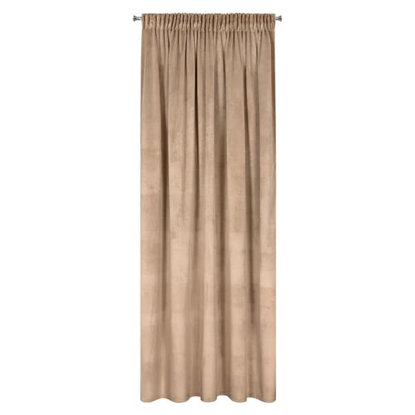 Gardin 140x270 Melanie, beige, mørk fløjl, klar til tape, Eurofirany