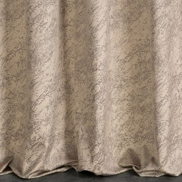 Færdiglavet riva gardin på tape 140x270 cm, mørk beige
