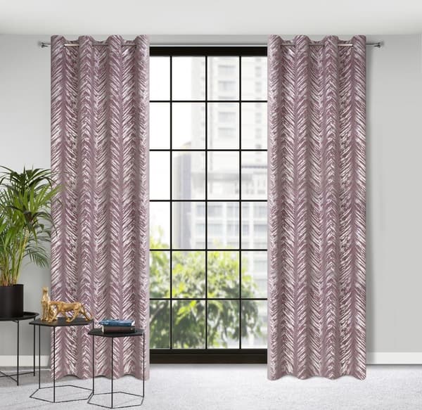 Färdig gardin sara 140x250 cm pulver