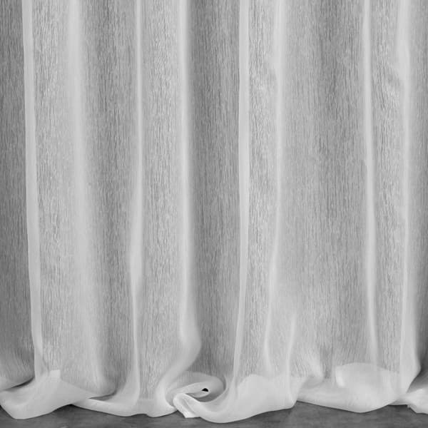 Færdiglavet Belissa gardin på tape, 140x300 cm, hvid