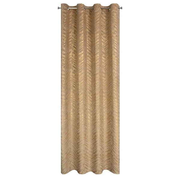 Färdiggjord gardin sara 140x250 cm, mörkbeige