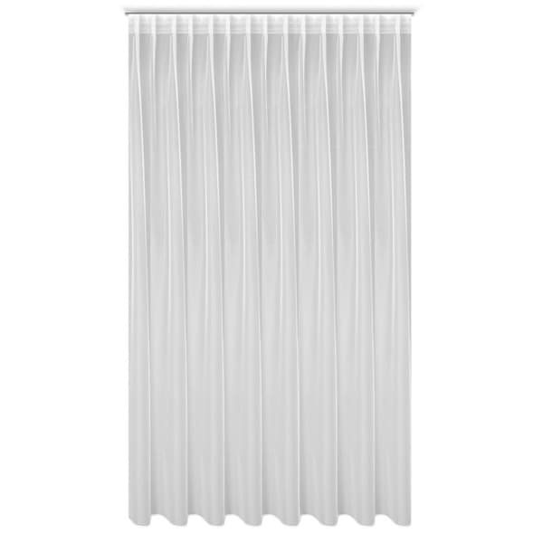 Færdiglavet gardin på tape 300x300 cm hvid