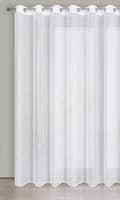 Pikkukuva 5 / 9: Verho 350x250 Lena, valkoinen, hopea, kiiltävä painatus, valmiina Eurofirana-silmukoilla