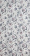 Miniatyrbild 8 av 10: Gardin 140x250 Frida silverrosa blommor redo med öljetter Eurogardiner