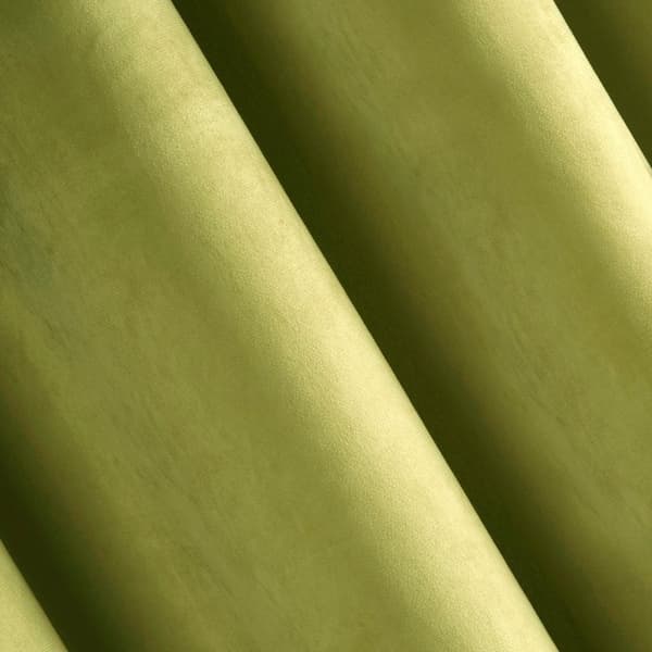 Gardin 140x250 oliv sammet färdig med genomföringar Pierre Cardin 1