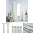 Pikkukuva 1 / 5: The Living Store Pimennysverhot renkailla 2 kpl sametti kerma 140x175 cm -  Verhot