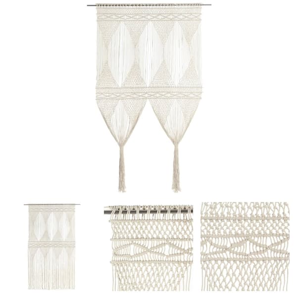 The Living Store macramégardin 140x240 cm bomuld -  Gardiner