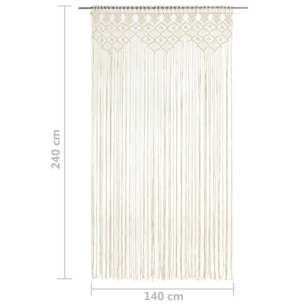The Living Store macramégardin 140x240 cm bomuld -  Gardiner