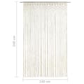 Pikkukuva 6 / 6: The Living Store Macrame verho 140x240 cm puuvilla -  Verhot