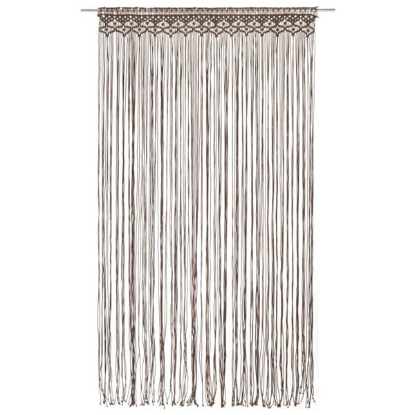 The Living Store Gardin makramé taupe 140x240 cm bomull -  Gardiner & draperier