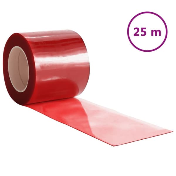 The Living Store Oviverho punainen 200 mm x 1,6 mm 25 m PVC - Verhot