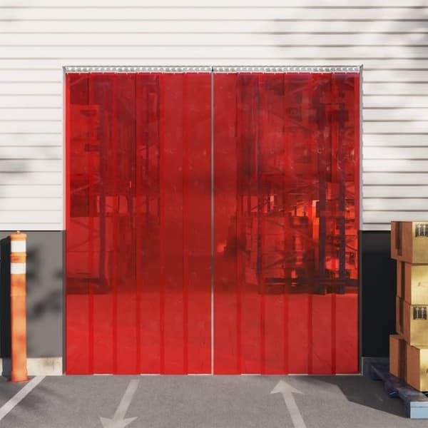 The Living Store Oviverho punainen 200 mm x 1,6 mm 25 m PVC -  Verhot