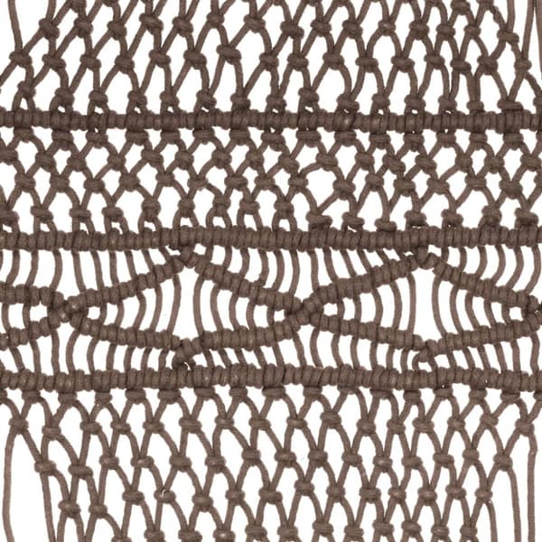 The Living Store Macrame verho harmaanruskea 140x240 cm puuvilla -  Verhot