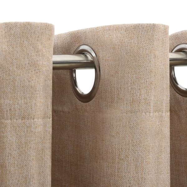 Verhot - Living Pellavamainen pimennysverho purjerenkailla beige 290x245 cm