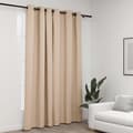 Pikkukuva 2 / 5: Verhot - Living Pellavamainen pimennysverho purjerenkailla beige 290x245 cm
