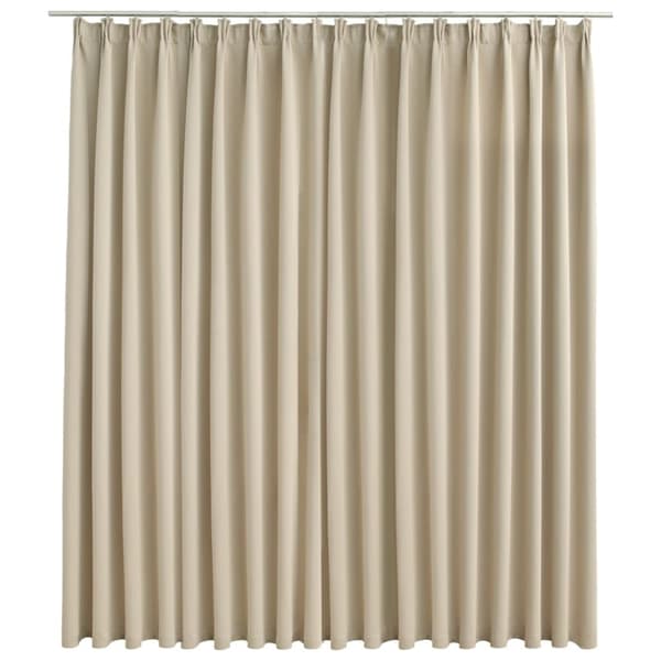 Gardiner - Living mørklægningsgardin med kroge 290 x 245 cm beige