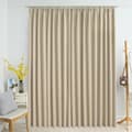 Miniatyrbillede 2 af 6: Gardiner - Living mørklægningsgardin med kroge 290 x 245 cm beige