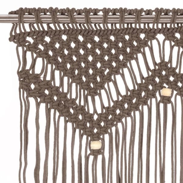 Gardiner & draperier - Living Gardin makramé taupe 140x240 cm bomull