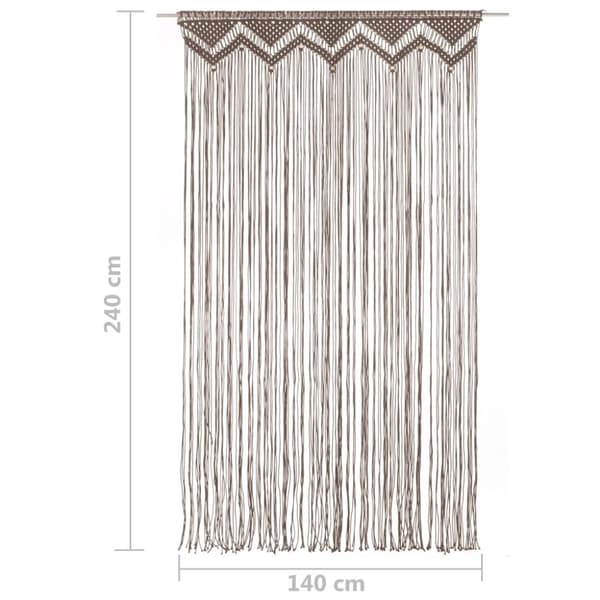 Gardiner & draperier - Living Gardin makramé taupe 140x240 cm bomull