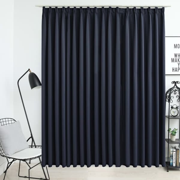 Gardiner & draperier - Living Mörkläggningsgardin med krokar antracit 290x245 cm
