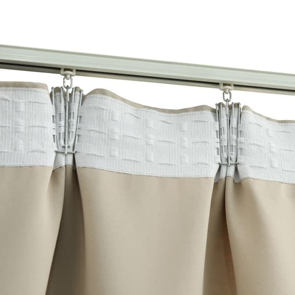 Verhot - Living Pimennysverhot koukuilla 2 kpl beige 140x175 cm