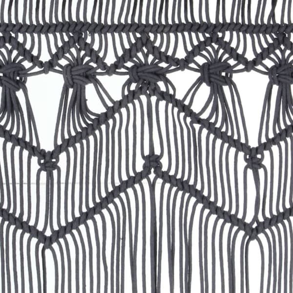 Verhot - Living Macrame verho antrasiitti 140x240 cm puuvilla