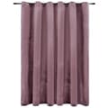 Pikkukuva 3 / 5: Verhot - Living Pimennysverho metallirenkailla sametti pinkki 290x245 cm