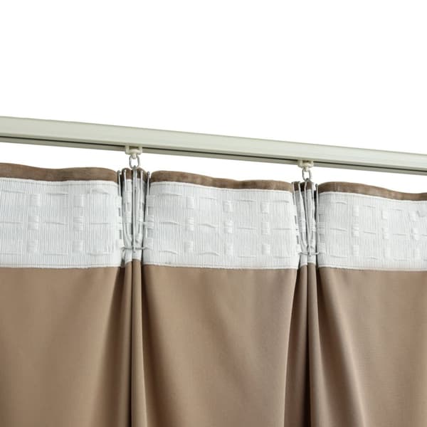 Verhot - Living Pimennysverhot koukuilla 2 kpl sametti beige 140x225 cm