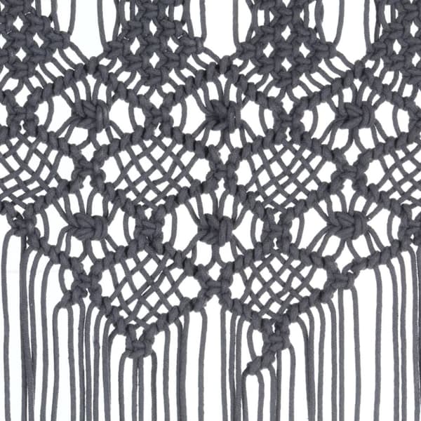 Verhot - Living Macrame verho antrasiitti 140x240 cm puuvilla
