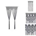 Pikkukuva 1 / 6: Verhot - Living Macrame verho antrasiitti 140x240 cm puuvilla