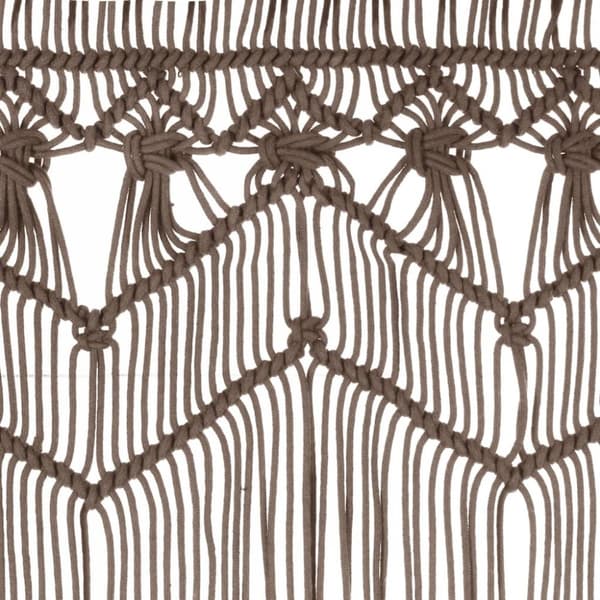 Macramégardin 140x240 cm bomuld gråbrun - Gardin - Gardiner - Home & Living
