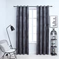 Pikkukuva 2 / 5: Pimennysverhot renkailla 2 kpl sametti antrasiitti 140x245 cm - Verho - Verhot - Home & Living